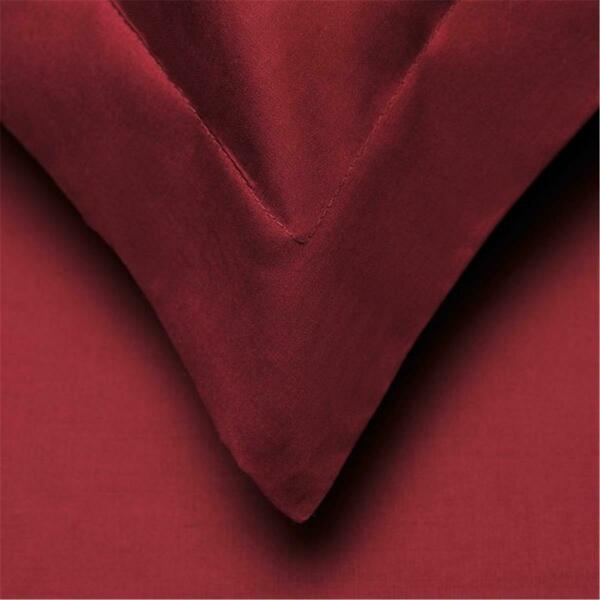 Luxor Treasures 300 Twin Duvet Cover Set, Percale Patterned, Solid - Burgundy P300TWDC SLBG